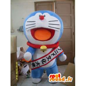 Blue Cat Mascot Doraemon tyyli - hauskaa Costume - MASFR00859 - kissa Maskotteja