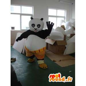 KungFu Panda maskot - Berømt panda kostume med tilbehør -