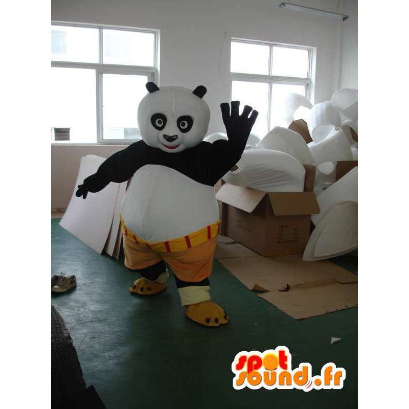 Kungfu Panda Mascot - kuuluisa panda puku lisävarusteilla - MASFR001215 - maskotti pandoja