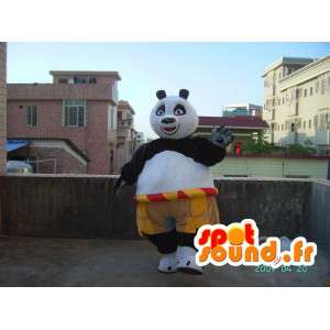 Kungfu Panda Mascot - kuuluisa panda puku lisävarusteilla - MASFR001216 - maskotti pandoja