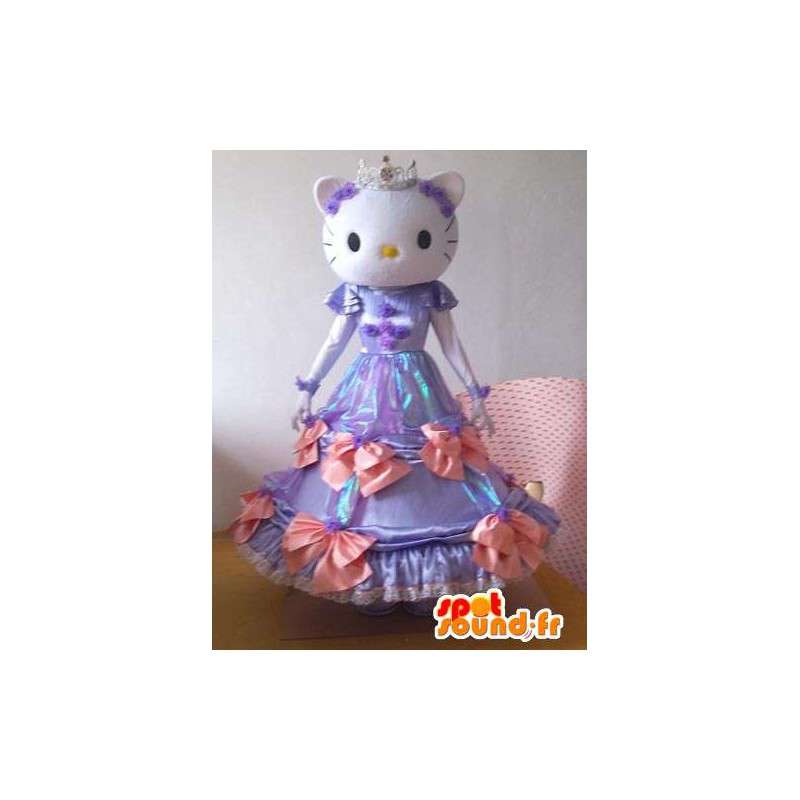 Hallo Kitty Kostüm - kleine Maus Kostüm Kleid in lila - MASFR001217 - Maskottchen Hello Kitty