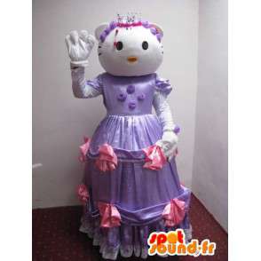 Hallo Kitty Kostüm - kleine Maus Kostüm Kleid in lila - MASFR001217 - Maskottchen Hello Kitty