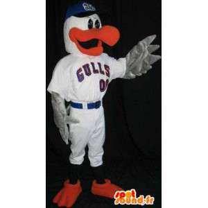 Billed duck maskot og røde finnene - MASFR001492 - Mascot ender