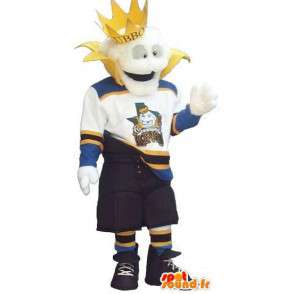 Modern Koning mascotte in sportkleding - Elk formaat - MASFR001502 - sporten mascotte