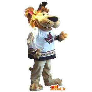 Lion Mascot alle soorten en maten om sport te ondersteunen - MASFR001510 - Lion Mascottes