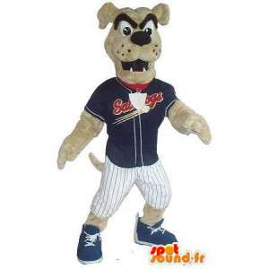 Dog Mascot Honkbal Club support - MASFR001512 - Dog Mascottes