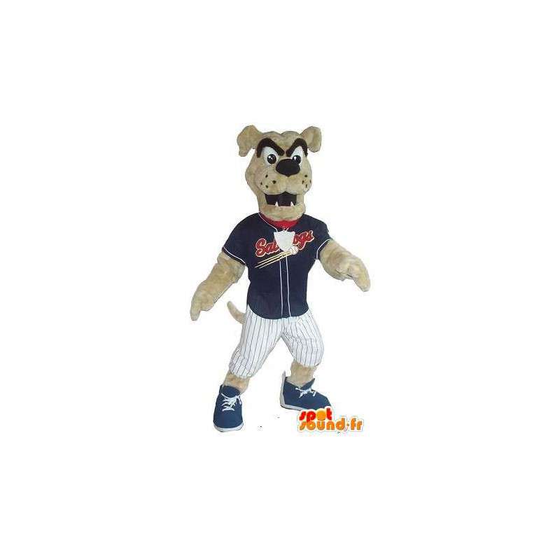 Dog Mascot Baseballseura tuki - MASFR001512 - koira Maskotteja