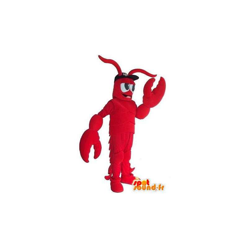 Red Lobster Mascot met toebehoren elke maat - MASFR001518 - mascottes Lobster