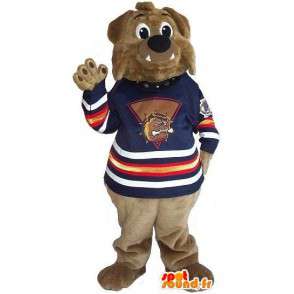 Mascotte d'ours marron pour supporter toutes tailles - MASFR001521 - Mascotte d'ours