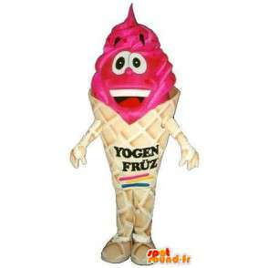 Eistüte Maskottchen roten Früchten - Disguise Qualität - MASFR001528 - Fast-Food-Maskottchen