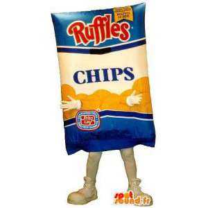 Pakje chips mascotte - vermommen alle soorten en maten - MASFR001537 - Fast Food Mascottes