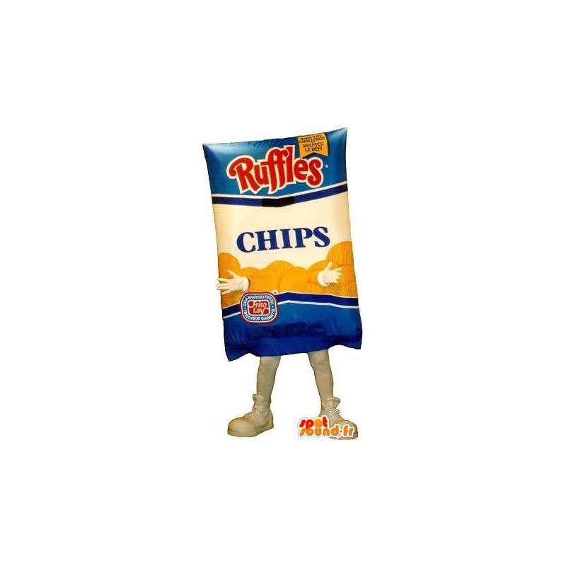 Mascot Tüte Chips - Disguise alle Größen - MASFR001537 - Fast-Food-Maskottchen