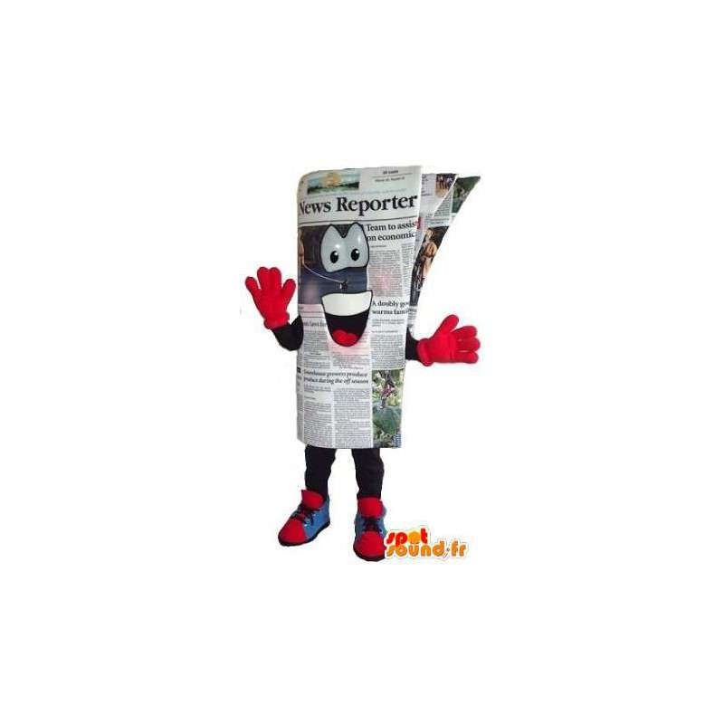 Naamioida ihmisen kokoinen sanomalehti - sanomalehti Mascot - MASFR001538 - Mascottes d'objets
