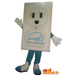 Elektrisk plug karaktär kostym - Spotsound maskot