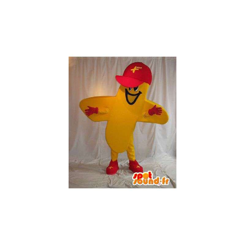 Costumes character shaped cross yellow  - MASFR001549 - Mascots unclassified