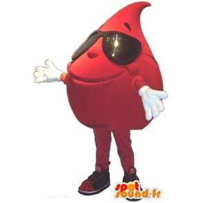 Costume dråpe blod - Mascot Plush - MASFR001554 - Ikke-klassifiserte Mascots