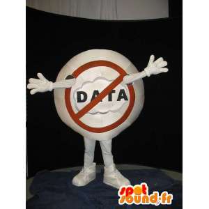 Mascot prohibition sign - STOP Disguise - MASFR001559 - Mascots of objects