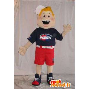 Mascot menino americano de calças curtas - MASFR001578 - Mascotes Boys and Girls