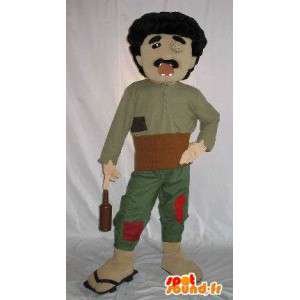 Costume of a character blind, alcoholic with broken teeth - MASFR001586 - Human mascots