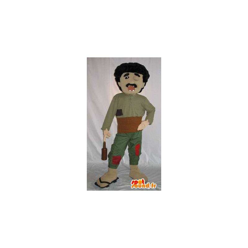 Costume of a character blind, alcoholic with broken teeth - MASFR001586 - Human mascots