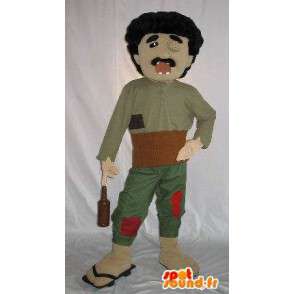 Costume of a character blind, alcoholic with broken teeth - MASFR001586 - Human mascots