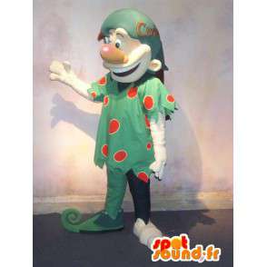 Mascot duende disfrazado de duende verde con rojo peso - MASFR001589 - Mascotas animales desaparecidas
