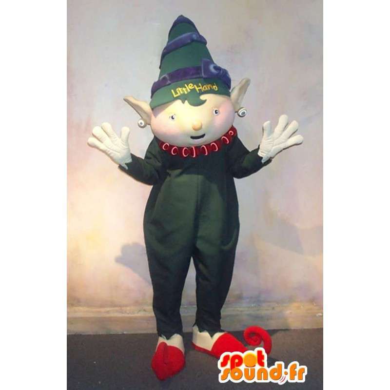 Elf mascote do bebê com sua onesie verde - MASFR001592 - Mascotes bebê