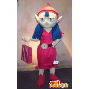 Mascot vestida como Caperucita Roja elf - MASFR001597 - Mascotas animales desaparecidas