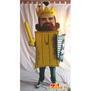 Mascot Rei Arthur cartão postal em forma - MASFR001601 - Mascotes não classificados