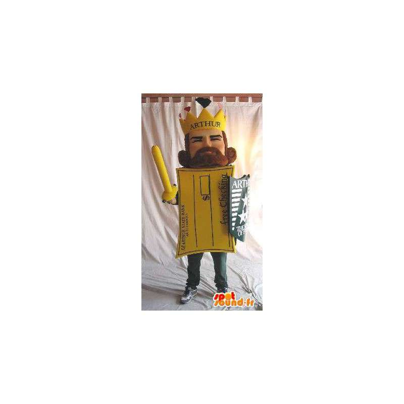 Mascot Rei Arthur cartão postal em forma - MASFR001601 - Mascotes não classificados