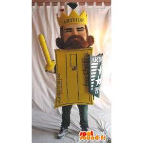 Mascot King Arthur formet postkort - MASFR001601 - Ikke-klassifiserte Mascots