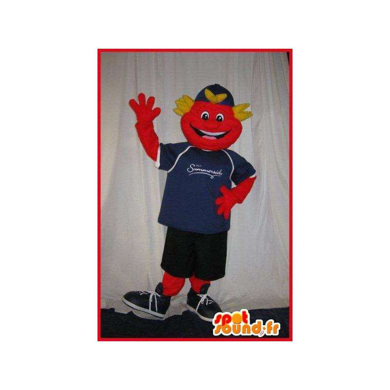 Mascot teenager smiling sporty - MASFR001608 - Sports mascot