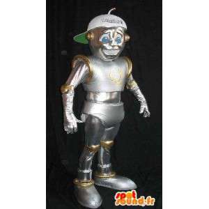 I-robotti maskotti, kiiltävä robotti puku - MASFR001616 - Mascottes de Robots
