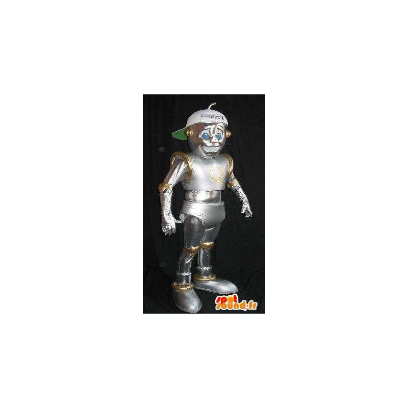 I-robot costume della mascotte, robot lucido - MASFR001616 - Mascotte dei robot