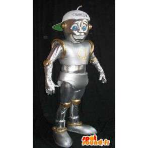 I-robot maskot, skinnende robot drakt - MASFR001616 - Maskoter Robots