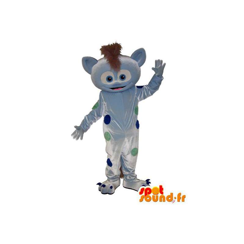 Mascotte de lynx, déguisement gris imprégné de poids colorés - MASFR001569 - Mascottes Tigre