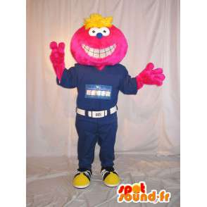 Sorridente mascotte costume faccia in combinazione - MASFR001630 - Mascotte non classificati