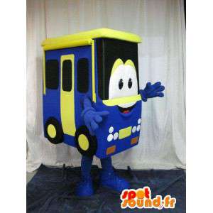 Maskot, der repræsenterer en bus, forklædning i form af et