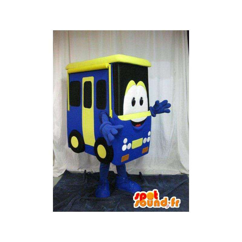 Mascotte représentant un bus, déguisement en forme de véhicule - MASFR001632 - Mascottes d'objets