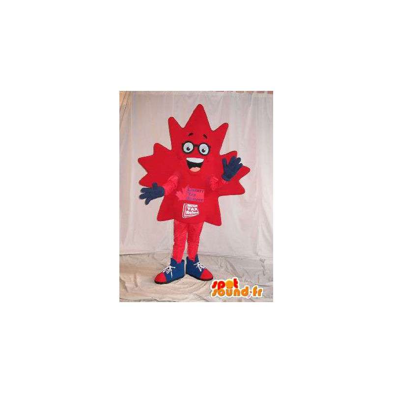 Mascotte de feuille d'érable, déguisement canadien