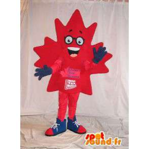 Maple leaf mascot costume Canadian - MASFR001645 - Mascots of plants
