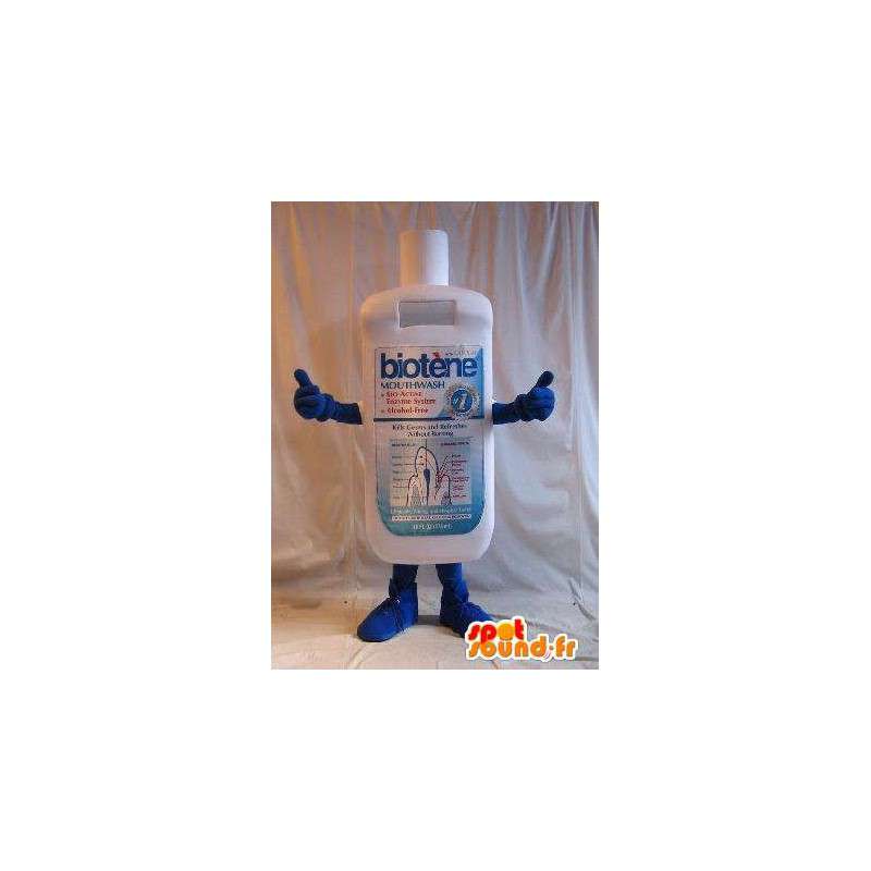 Fles mascotte mondwater, hygiëne vermomming - MASFR001648 - mascottes Flessen
