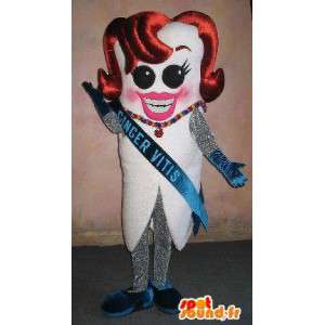 Tooth mascot Miss France...