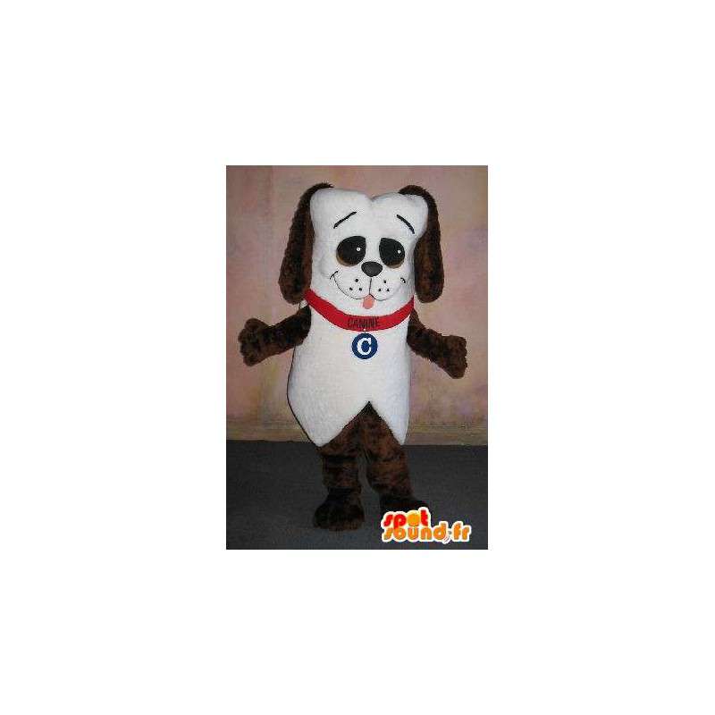 Mascote filhote de cachorro com colar, disfarce animais - MASFR001663 - Mascotes cão