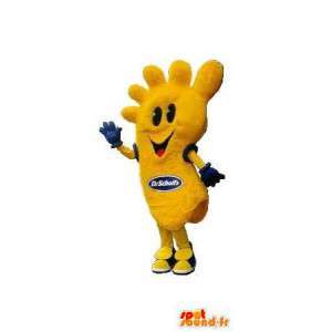 Mascotte de pied jaune, déguisement en forme de pied - MASFR001673 - Mascottes non-classées