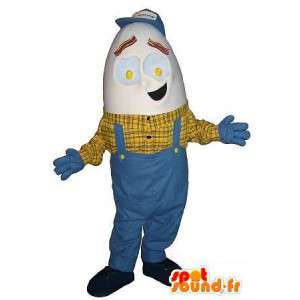 Mascotte de bricoleur à tête d'œuf, déguisement bricolage - MASFR001675 - Mascottes Homme