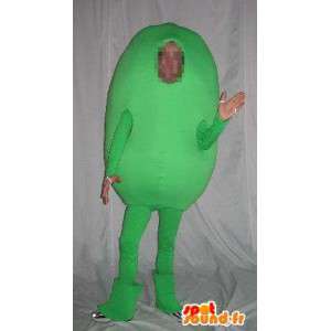 Grøn kartoffel karakter maskot, vegetabilsk forklædning -