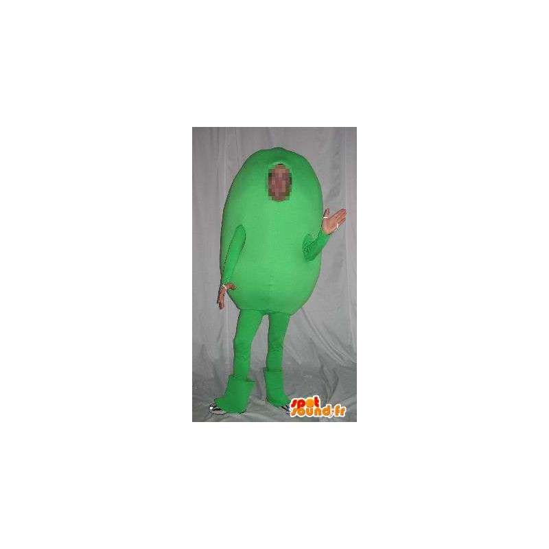 Grøn kartoffel karakter maskot, vegetabilsk forklædning -