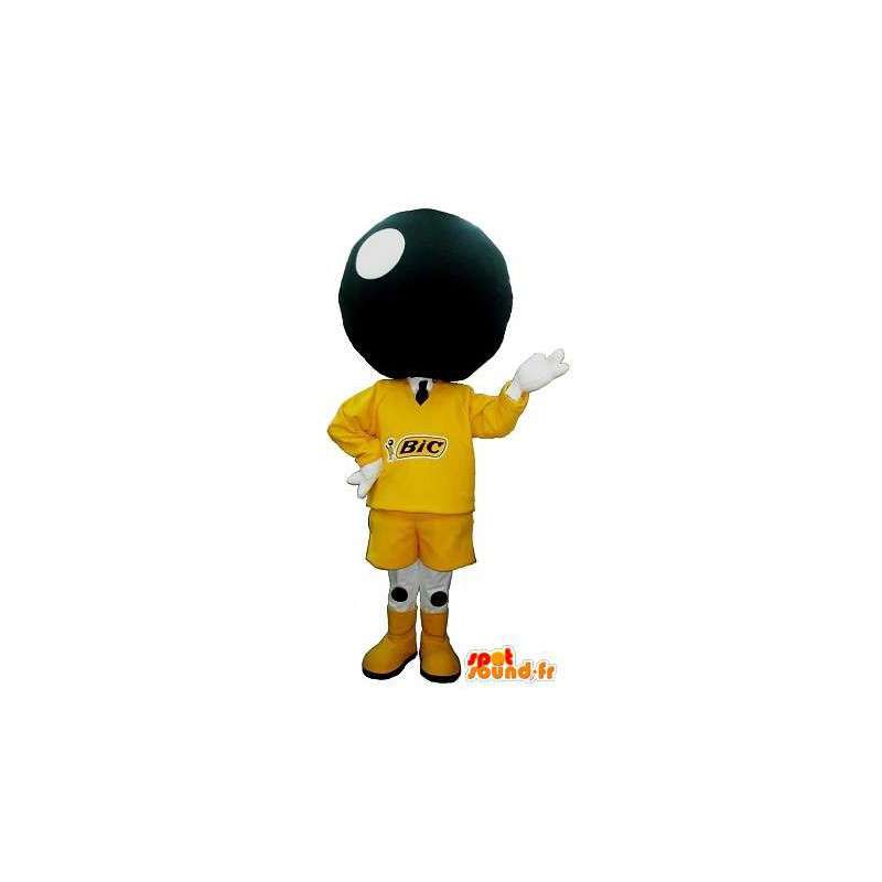 Mascotte de tête de boule de bowling , déguisement bowling - MASFR001688 - Mascottes d'objets