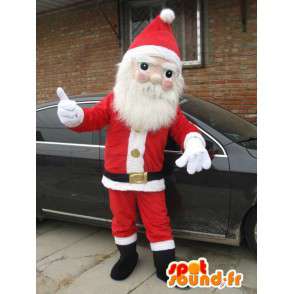 Mascotte de père Noel, déguisement fête de fin d'année - MASFR001690 - Mascottes Noël